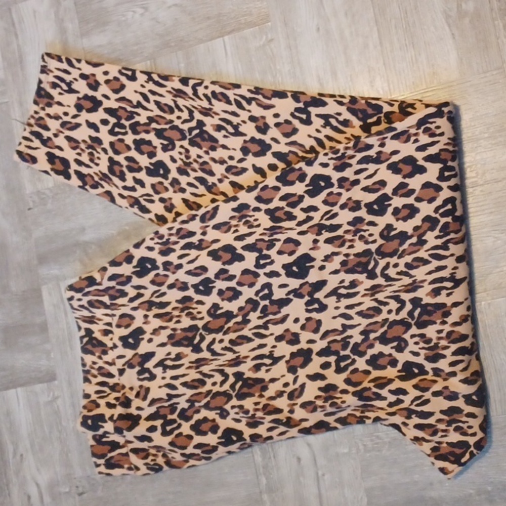 Torrid Leopard Print Leggings - Brown and Black